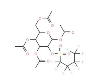 1,3,4,6-Tetra-O-acetyl-2-O-nonafluorobutane-sulfonyl-b-D-mannopyranose (CAS 480438-48-0) - chemical structure image
