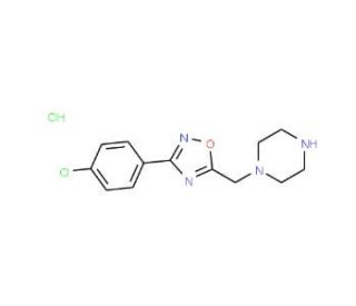 1-{[3-(4-chlorophenyl)-1,2,4-oxadiazol-5-yl]methyl}piperazine hydrochloride - chemical structure image