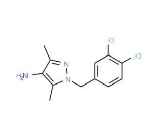 1-(3,4-Dichlorobenzyl)-3,5-dimethyl-1H-pyrazol-4-amine - chemical structure image