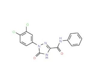 1-(3,4-Dichlorophenyl)-2,5-dihydro-5-oxo-1H-1,2,4-triazole-3-carboxylic acid phenylamide - chemical structure image