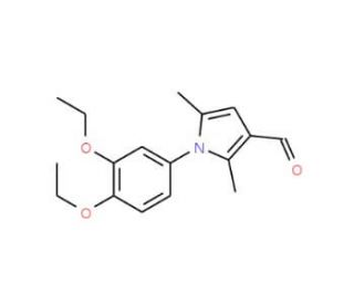 1-(3,4-diethoxyphenyl)-2,5-dimethyl-1H-pyrrole-3-carbaldehyde - chemical structure image