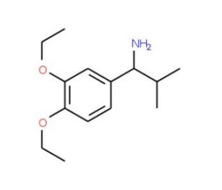 1-(3,4-diethoxyphenyl)-2-methylpropan-1-amine - chemical structure image