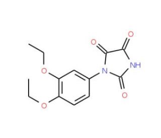 1-(3,4-diethoxyphenyl)imidazolidine-2,4,5-trione - chemical structure image
