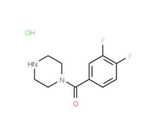 1-(3,4-difluorobenzoyl)piperazine hydrochloride - chemical structure image