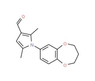 1-(3,4-Dihydro-2H-benzo[b][1,4]dioxepin-7-yl)-2,5-dimethyl-1H-pyrrole-3-carbaldehyde - chemical structure image