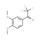1-(3,4-dimethoxyphenyl)-2,2,2-trifluoroethan-1-one (CAS 300374-83-8) - chemical structure image