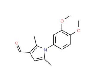 1-(3,4-dimethoxyphenyl)-2,5-dimethyl-1H-pyrrole-3-carbaldehyde - chemical structure image