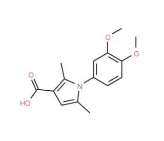 1-(3,4-dimethoxyphenyl)-2,5-dimethyl-1H-pyrrole-3-carboxylic acid - chemical structure image