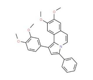 1-(3,4-Dimethoxyphenyl)-8,9-dimethoxy-3-phenylpyrrolo[2,1-a]isoquinoline - chemical structure image