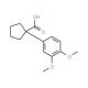 1-(3,4-dimethoxyphenyl)cyclopentanecarboxylic acid (CAS 43129-41-5) - chemical structure image