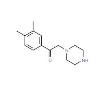 1-(3,4-dimethylphenyl)-2-piperazin-1-ylethanone - chemical structure image