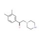 1-(3,4-dimethylphenyl)-2-piperazin-1-ylethanone - chemical structure image