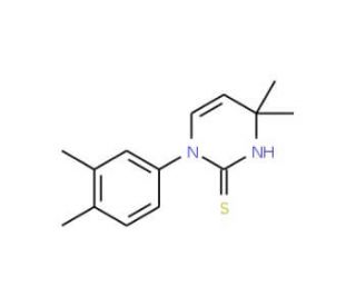 1-(3,4-Dimethylphenyl)-4,4-dimethyl-1,4-dihydropyrimidine-2-thiol - chemical structure image