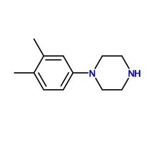 1-(3,4-Dimethylphenyl)piperazine (CAS 1014-05-7) - chemical structure image