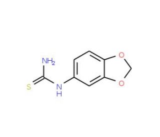 1-(3,4-Methylenedioxyphenyl)-2-thiourea (CAS 65069-55-8) - chemical structure image