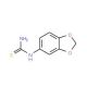 1-(3,4-Methylenedioxyphenyl)-2-thiourea (CAS 65069-55-8) - chemical structure image