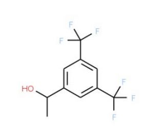1-[3,5-Bis(trifluoromethyl)phenyl]ethan-1-ol (CAS 368-63-8) - chemical structure image