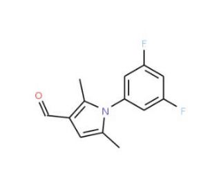 1-(3,5-difluorophenyl)-2,5-dimethyl-1H-pyrrole-3-carbaldehyde - chemical structure image