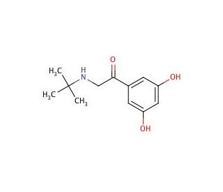 1-(3,5-Dihydroxyphenyl)-2-[(1,1-dimethylethyl)amino]-ethanone, Hydrochloride - chemical structure image