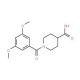 1-(3,5-dimethoxybenzoyl)piperidine-4-carboxylic acid (CAS 352340-66-0) - chemical structure image