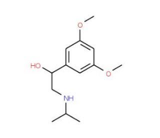 1-(3,5-Dimethoxyphenyl)-2-(isopropylamino)-1-ethanol - chemical structure image
