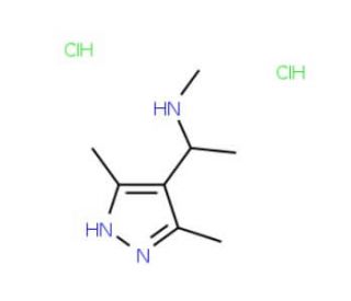 [1-(3,5-Dimethyl-1H-pyrazol-4-yl)ethyl]methylaminedihydrochloride - chemical structure image