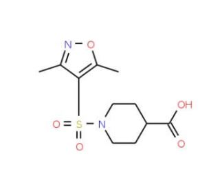 1-(3,5-Dimethyl-isoxazole-4-sulfonyl)-piperidine-4-carboxylic acid - chemical structure image