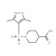 1-(3,5-Dimethyl-isoxazole-4-sulfonyl)-piperidine-4-carboxylic acid - chemical structure image