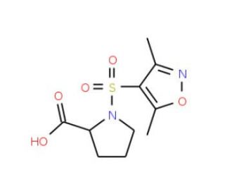 1-(3,5-Dimethyl-isoxazole-4-sulfonyl)-pyrrolidine-2-carboxylic acid - chemical structure image