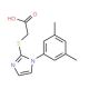 {[1-(3,5-dimethylphenyl)-1H-imidazol-2-yl]thio}acetic acid - chemical structure image
