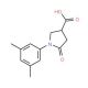 1-(3,5-Dimethylphenyl)-5-oxopyrrolidine-3-carboxylic acid - chemical structure image