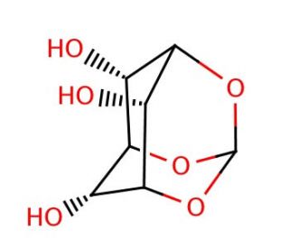 1,3,5-O-Methylidyne-myo-inositol (CAS 98510-20-4) - chemical structure image