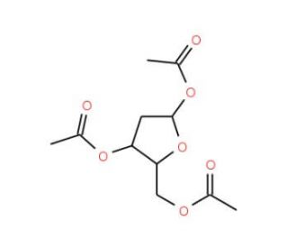 1,3,5-Tri-O-acetyl-2-deoxy-D-ribose (CAS 4594-52-9) - chemical structure image