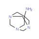 1,3,5-Triazatricyclo[3.3.1.1~3,7~]decan-7-amine (CAS 14707-75-6) - chemical structure image