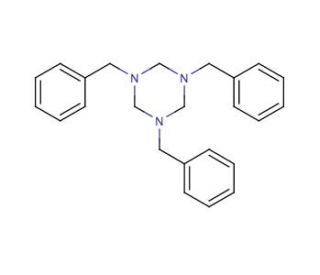 1,3,5-Tribenzylhexahydro-1,3,5-triazine (CAS 2547-66-2) - chemical structure image