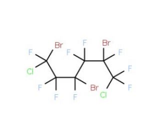 1,3,5-Tribromo-1,6-dichlorononafluorohexane (CAS 81059-82-7) - chemical structure image