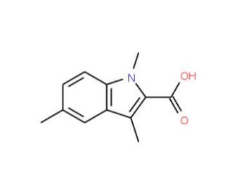 1,3,5-Trimethyl-1H-indole-2-carboxylic acid - chemical structure image