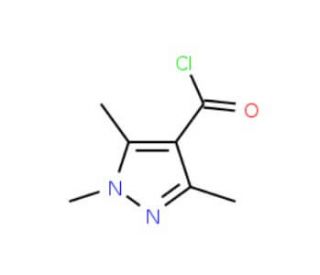 1,3,5-Trimethyl-1H-pyrazole-4-carbonyl chloride (CAS 98298-63-6) - chemical structure image
