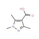 1,3,5-Trimethyl-1H-pyrazole-4-carboxylic acid (CAS 1125-29-7) - chemical structure image