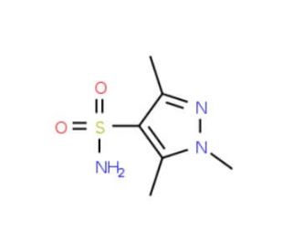 1,3,5-trimethyl-1H-pyrazole-4-sulfonamide - chemical structure image