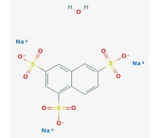 1,3,(6,7)-Naphthalenetrisulfonic acid trisodium salt hydrate (CAS 123409-01-8) - chemical structure image