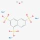 1,3,(6,7)-Naphthalenetrisulfonic acid trisodium salt hydrate (CAS 123409-01-8) - chemical structure image