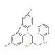 1-(3,6-Dibromo-carbazol-9-yl)-3-phenylamino-propan-2-ol - chemical structure image