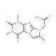 (1,3,7-Trimethyl-2,4-dioxo-1,2,3,4-tetrahydro-imidazo[2,1-f]purin-8-yl)-acetic acid - chemical structure image