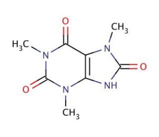 1,3,7-Trimethyluric acid (CAS 5415-44-1) - chemical structure image