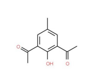 1-(3-Acetyl-2-hydroxy-5-methyl-phenyl)-ethanone (CAS 55108-28-6) - chemical structure image