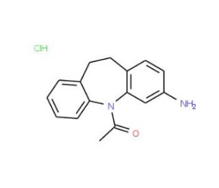 1-(3-Amino-10,11-dihydro-dibenzo[b,f]-azepin-5-yl)-ethanone hydrochloride - chemical structure image