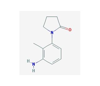 1-(3-amino-2-methylphenyl)pyrrolidin-2-one (CAS 69131-43-7) - chemical structure image