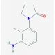 1-(3-amino-2-methylphenyl)pyrrolidin-2-one (CAS 69131-43-7) - chemical structure image