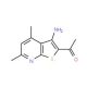 1-(3-amino-4,6-dimethylthieno[2,3-b]pyridin-2-yl)ethanone (CAS 52505-42-7) - chemical structure image